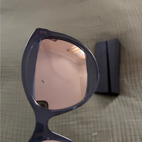 Dior Blue Cat-Eye Sunglasses with Brown Lenses - Picture 6 of 6